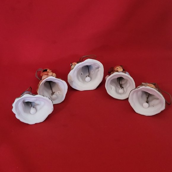 Vintage Native American Indian Figurines Bell Ornaments Set of 5 - Picture 3 of 12